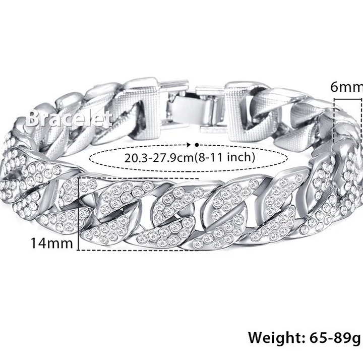 Miami Gold Curb kubanisches Armband