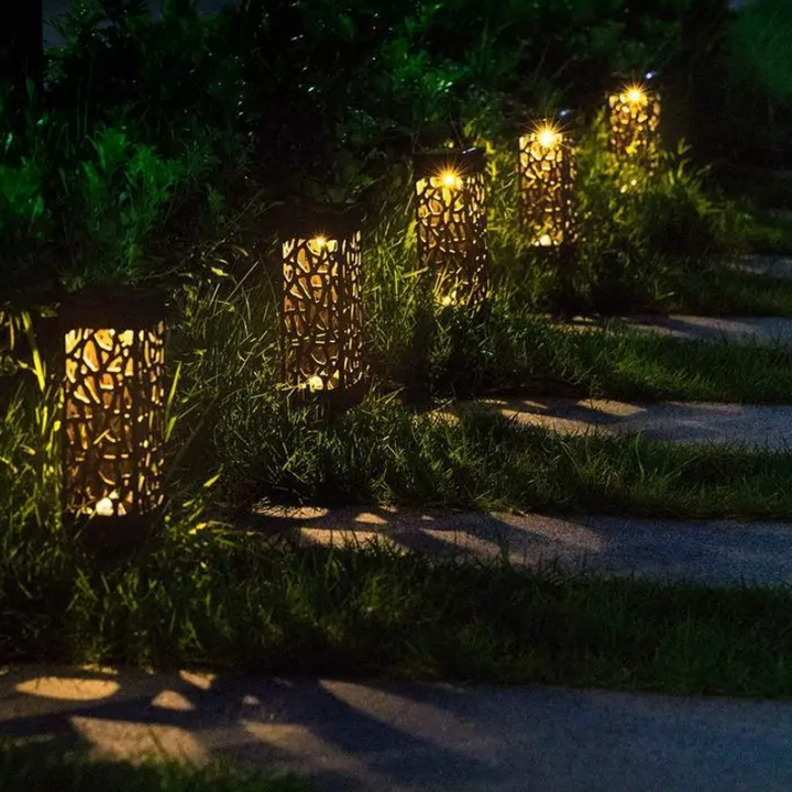 Solarbetriebene wasserdichte Vintage-Gartenleuchte
