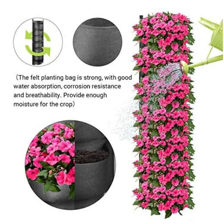 Vertikale hängende Gartenblumentöpfe