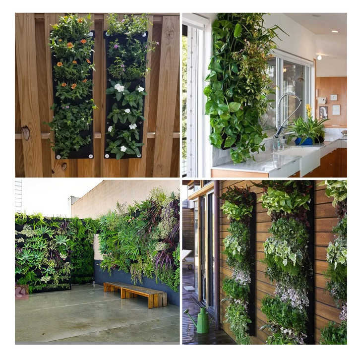 Vertikale hängende Gartenblumentöpfe