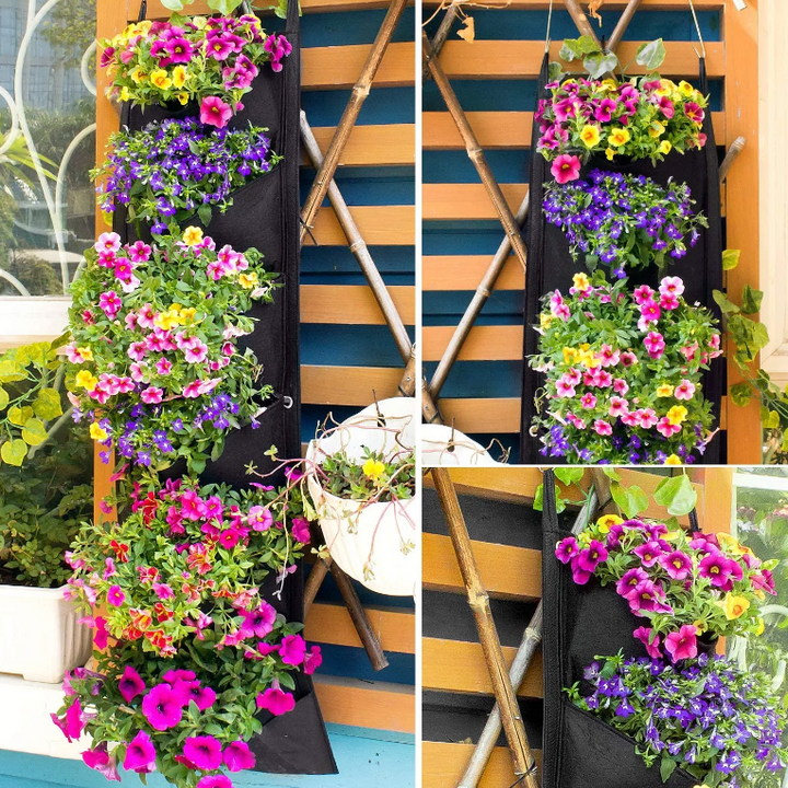 Vertikale hängende Gartenblumentöpfe