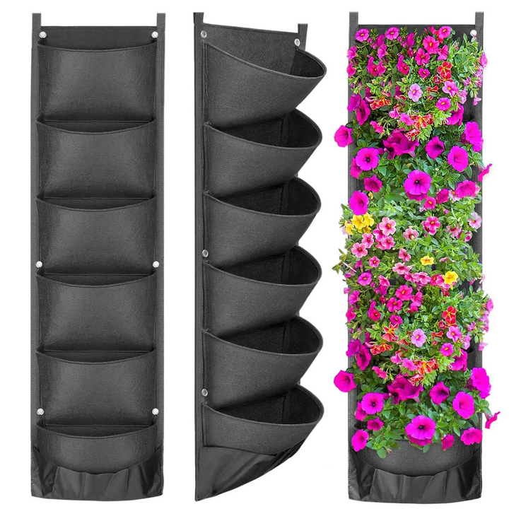 Vertikale hängende Gartenblumentöpfe
